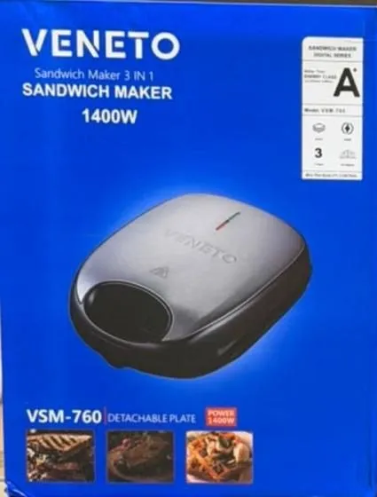 ساندویچساز سهکاره ونتو مدل VSM-760